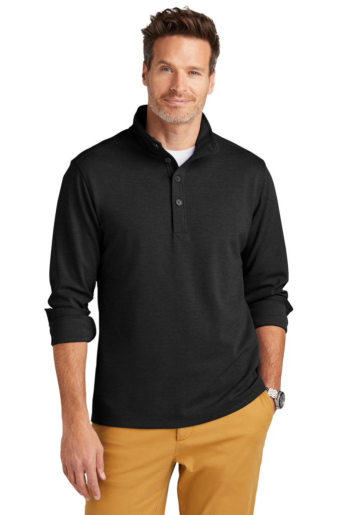 Brooks Brothers BB18202 Mens Heather Black 1/4 Button Down Sweatshirt —  BigTopShirtShop.com