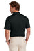 Brooks Brothers BB18220 Mens Performance Mesh Pique Short Sleeve Polo Shirt Deep Black Model Back