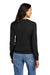 Brooks Brothers BB18411 Womens Merino Long Sleeve V-Neck Sweater Deep Black Model Back