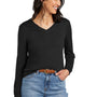 Brooks Brothers Womens Merino Long Sleeve V-Neck Sweater - Deep Black - New