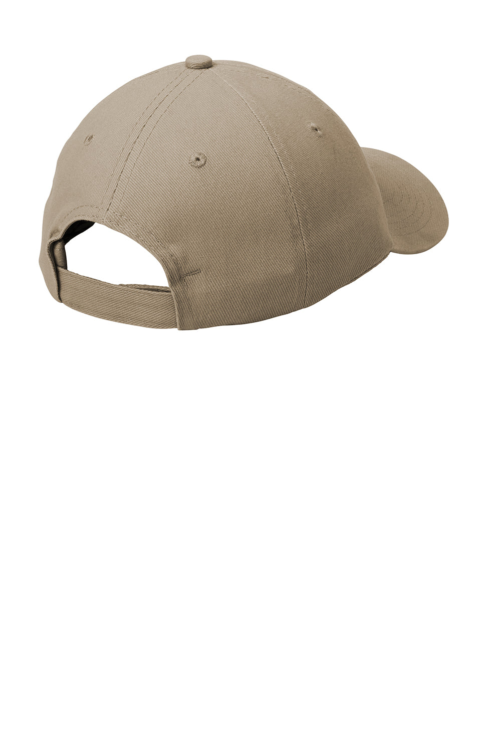 Port Authority BTU Brushed Twill Adjustable Hat Khaki Flat Back