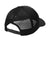 Port Authority C110 Mens Mesh Flexfit Hat Black Flat Back