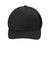 Port Authority C110 Mens Mesh Flexfit Hat Black Flat Front