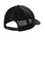 Port Authority C112ECO Eco Snapback Trucker Hat Deep Black Flat Back