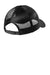 Port Authority C112LP Low Profile Snapback Trucker Hat Black Flat Back