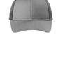 Port Authority Mens Low Profile Snapback Trucker Hat - Heather Grey/Steel Grey