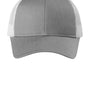 Port Authority Mens Low Profile Snapback Trucker Hat - Heather Grey/White