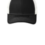 Port Authority Mens Adjustable Trucker Hat - Black/White