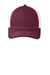 Port Authority C112 Mens Adjustable Trucker Hat Maroon/White Flat Front