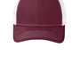 Port Authority Mens Adjustable Trucker Hat - Maroon/White - NEW