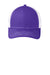 Port Authority C112 Mens Adjustable Trucker Hat Purple/White Flat Front