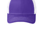 Port Authority Mens Adjustable Trucker Hat - Purple/White - NEW