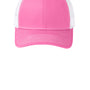 Port Authority Mens Adjustable Trucker Hat - True Pink/White - NEW