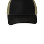 Port Authority Mens Adjustable Trucker Hat - Black/Tan