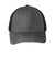 Port Authority C112 Adjustable Trucker Hat Steel Grey/True Navy Blue Flat Front