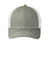 Port Authority C112 Adjustable Trucker Hat Heather Grey/White Flat Front