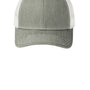 Port Authority Mens Adjustable Trucker Hat - Heather Grey/White