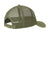 Port Authority C112 Adjustable Trucker Hat Olive Drab Green Flat Back