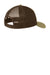 Port Authority C112 Adjustable Trucker Hat True Khaki/Coffee Brown Flat Back