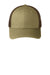 Port Authority C112 Adjustable Trucker Hat True Khaki/Coffee Brown Flat Front