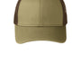 Port Authority Mens Adjustable Trucker Hat - True Khaki/Coffee Brown