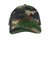 Port Authority C112 Adjustable Trucker Hat Woodland Camo/Black Flat Front