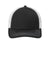 Port Authority C115LP Mens Low Profile Snapback Trucker Hat Black/White Flat Front