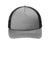 Port Authority C115LP Mens Low Profile Snapback Trucker Hat Heather Grey/Black Flat Front