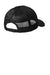 Port Authority C115 Snapback Trucker Hat Black Flat Back