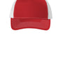 Port Authority Mens Snapback Trucker Hat - Flame Red/White