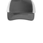 Port Authority Mens Snapback Trucker Hat - Steel Grey/White