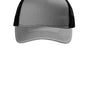 Port Authority Mens Snapback Trucker Hat - Heather Grey/Black