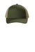 Port Authority C115 Snapback Trucker Hat Olive Drab Green/Tan Flat Front