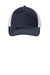 Port Authority C115 Snapback Trucker Hat Rich Navy Blue/White Flat Front