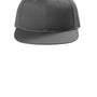 Port Authority Mens Snapback Flat Bill Hat - Steel Grey