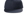 Port Authority Mens Snapback Flat Bill Hat - Rich Navy Blue