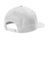 Port Authority C116 Snapback Flat Bill Hat White Flat Back