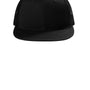 Port Authority Mens Snapback Flat Bill Trucker Hat - Black