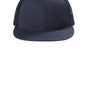 Port Authority Mens Snapback Flat Bill Trucker Hat - Rich Navy Blue