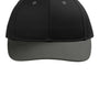 Port Authority Mens Snapback Hat - Black/Steel Grey