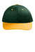 Port Authority C118 Snapback Hat Dark Green/Gold Flat Front