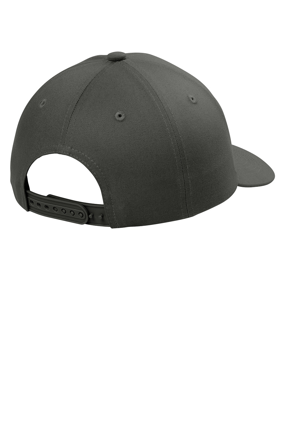 Port Authority C118 Snapback Hat Steel Grey Flat Back