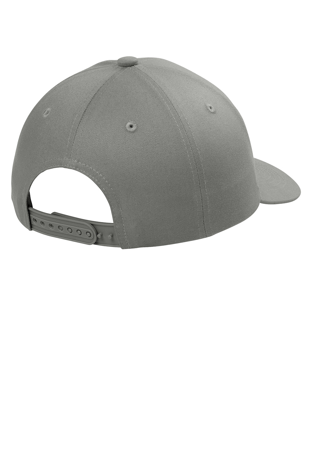 Port Authority C118 Snapback Hat Gusty Grey Flat Back