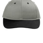 Port Authority Mens Snapback Hat - Heather Grey/Black