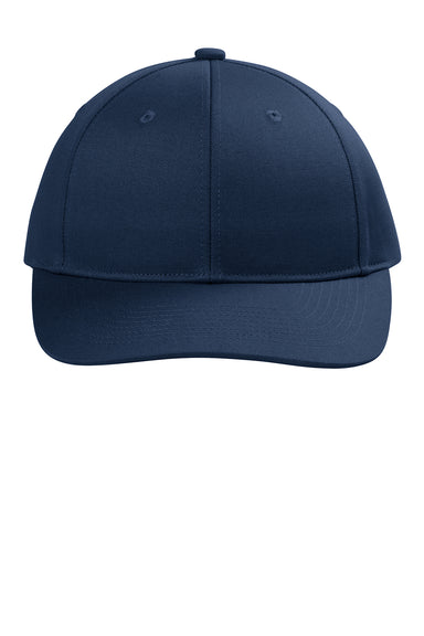 Port Authority C118 Snapback Hat True Navy Blue Flat Front