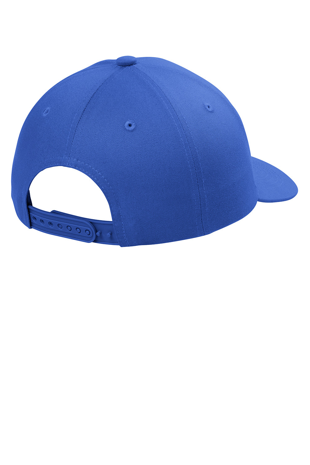 Port Authority C118 Snapback Hat True Royal Blue Flat Back