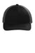 Port Authority C119 Snapback Trucker Hat Black/Grey Steel Flat Front