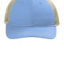 Port Authority Mens Snapback Trucker Hat - Carolina Blue/Tan