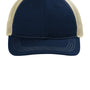 Port Authority Mens Snapback Trucker Hat - True Navy Blue/Tan