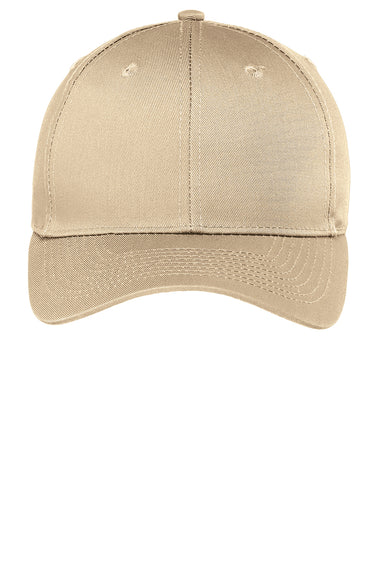 Port Authority C608 Easy Care Adjustable Hat Stone Flat Front